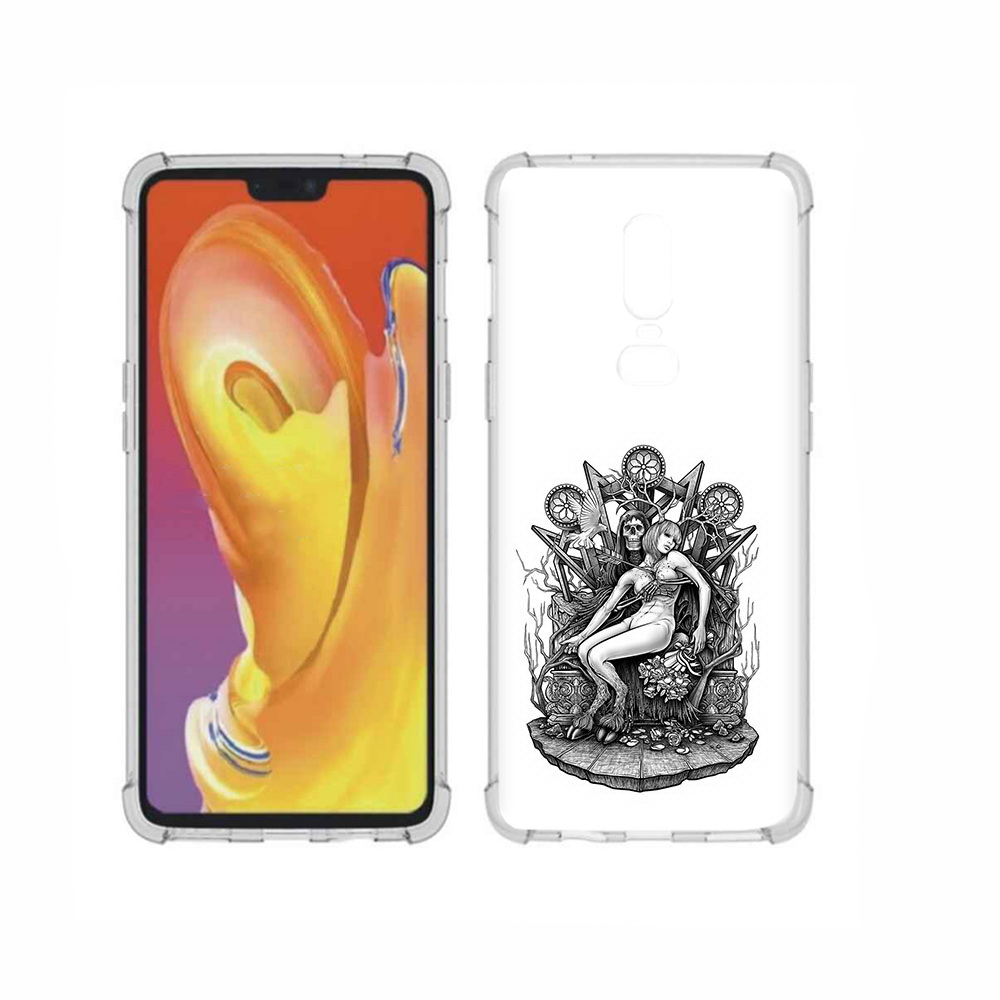 

Чехол MyPads Tocco для OnePlus 6 девушка на троне, Прозрачный, Tocco
