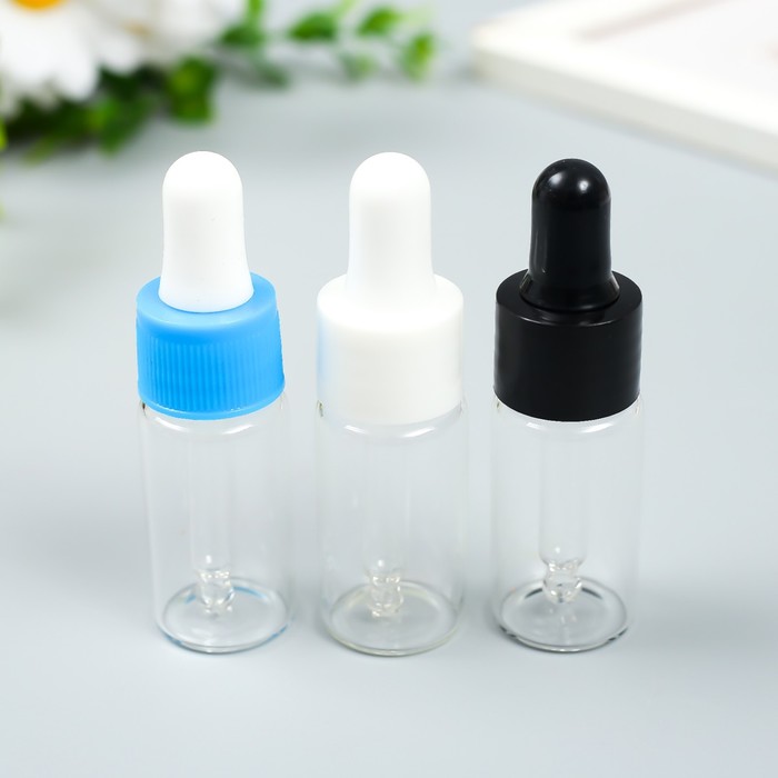 

Флакон с пипеткой стекло, пластик МИКС 7,5х2,2х2,2 см