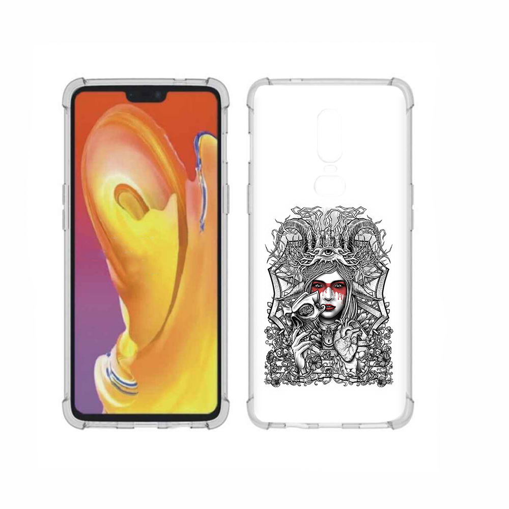 

Чехол MyPads Tocco для OnePlus 6 грусная девушка, Прозрачный, Tocco