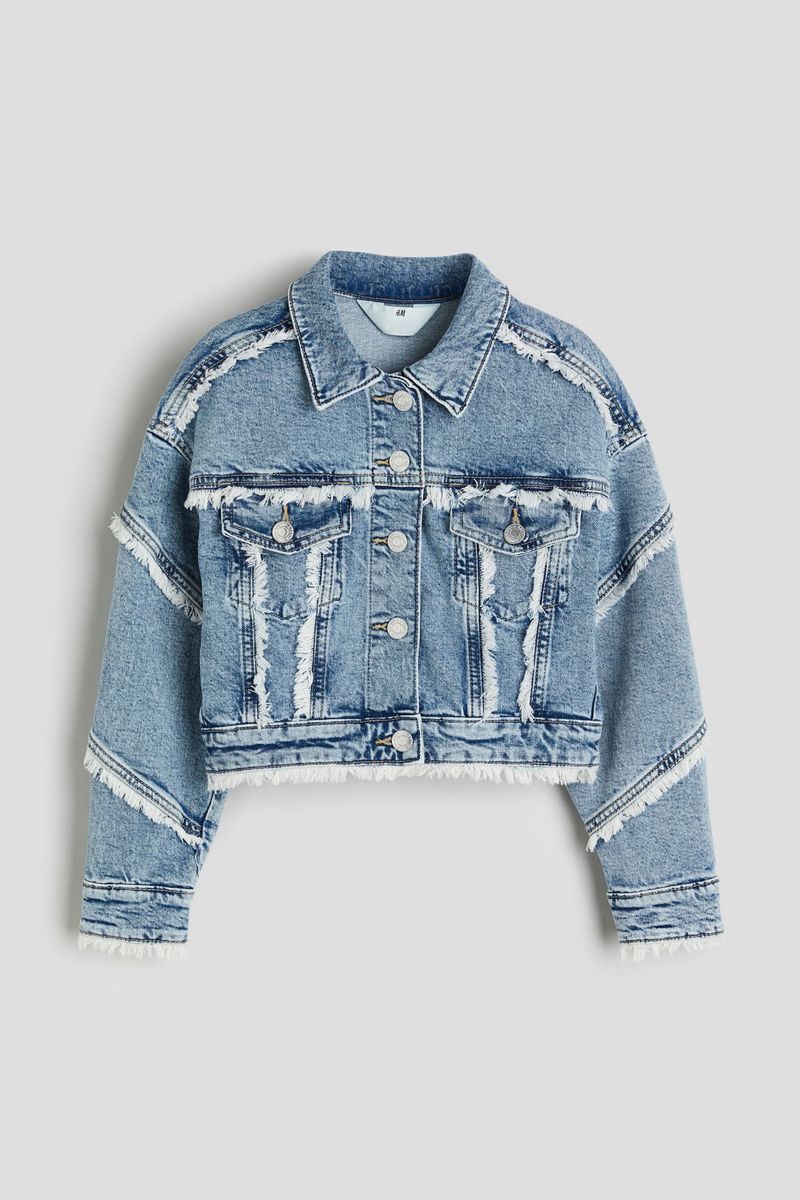 

Куртка джинсовая детская H&M 1220029, голубой, 164, 1220029