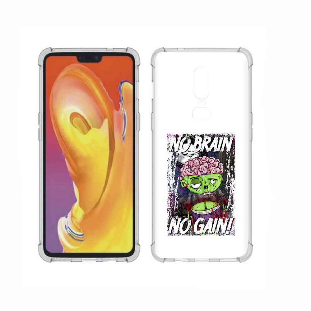 

Чехол MyPads Tocco для OnePlus 6 глупый зомби, Прозрачный, Tocco