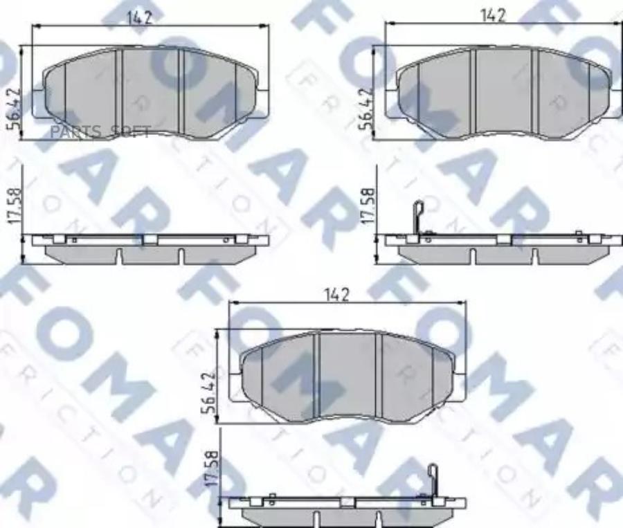 

Колодки Дисковые Передние \ Honda Cr-V 2.0I 02> Fo 911681