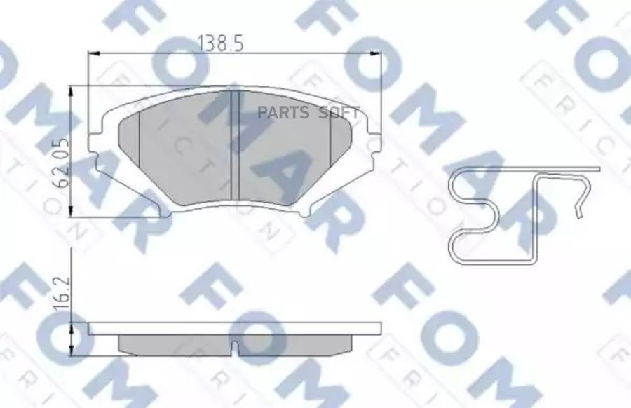

Колодки Дисковые Передние \ Mazda Rx8 2.6 03> Fo 968881