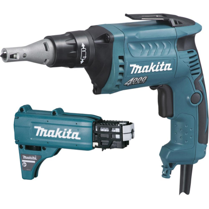 

Шуруповерт сетевой MAKITA 570Вт по гипсокартону 1/4HEX (FS4000JX2)