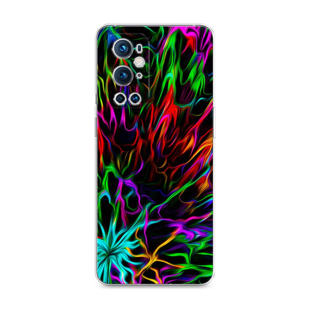 

Чехол на OnePlus 9 Pro "Разноцветные разводы", Голубой;зеленый;оранжевый, 151550-3