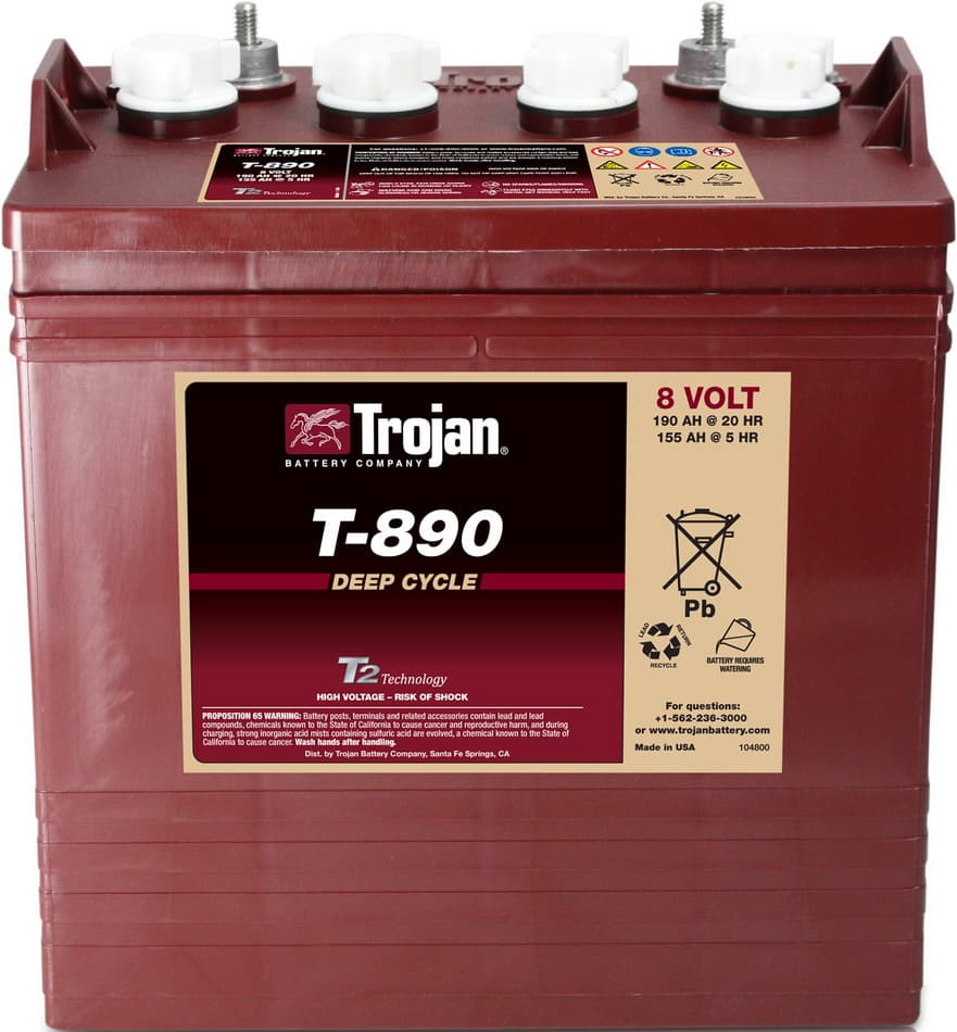 

Аккумулятор TROJAN T-890 8V 190A (264х181х276)