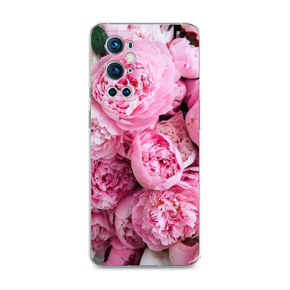 

Чехол на OnePlus 9 Pro "Розовые пионы", Бежевый;розовый, 151550-2