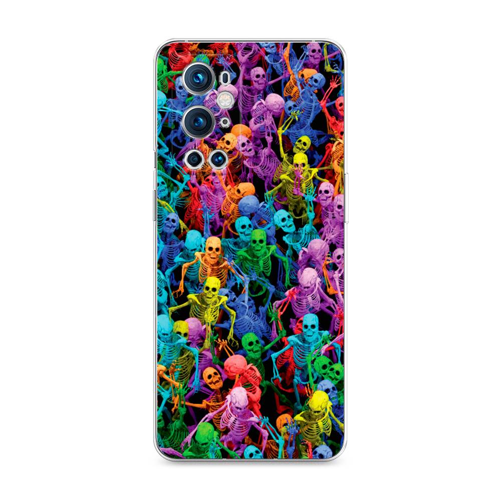 

Чехол на OnePlus 9 Pro "Вечеринка скелетов", Фиолетовый;желтый;оранжевый, 151550-6