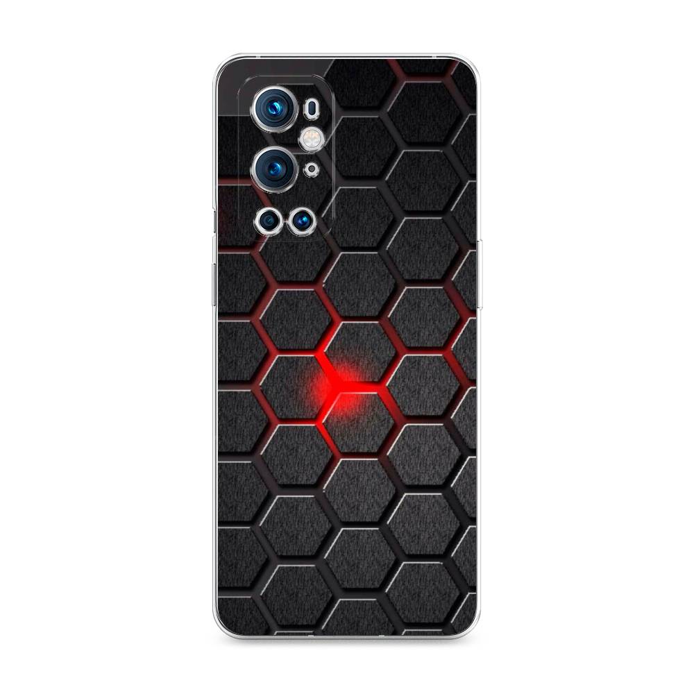 

Чехол на OnePlus 9 Pro "Соты красные", Красный;черный;серый, 151550-3