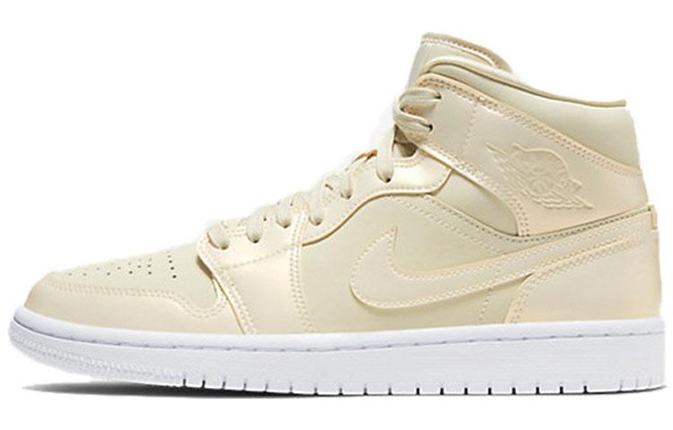 

Кеды унисекс Jordan Air Jordan 1 Mid бежевые 40.5 EU, Бежевый, Air Jordan 1 Mid