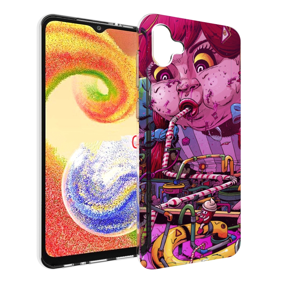 

Чехол MyPads прикольная сладкая картинка для Samsung Galaxy A04, Прозрачный, Tocco