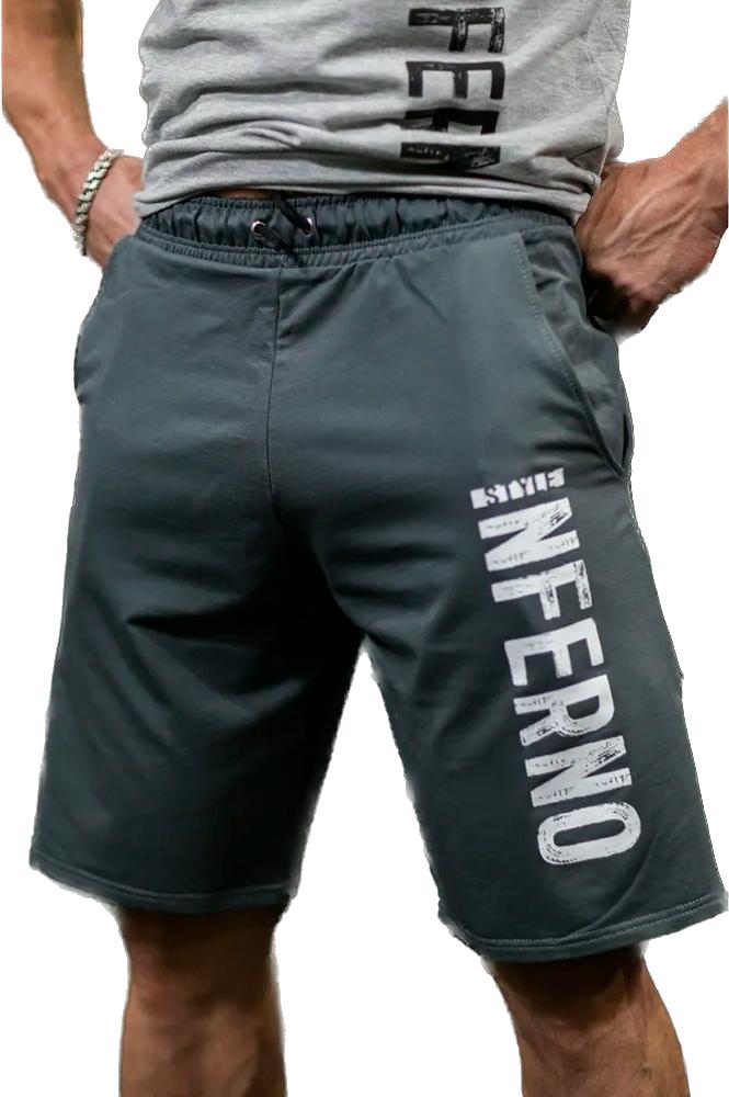 Спортивные шорты мужские INFERNO style Ш-001-001 серые L