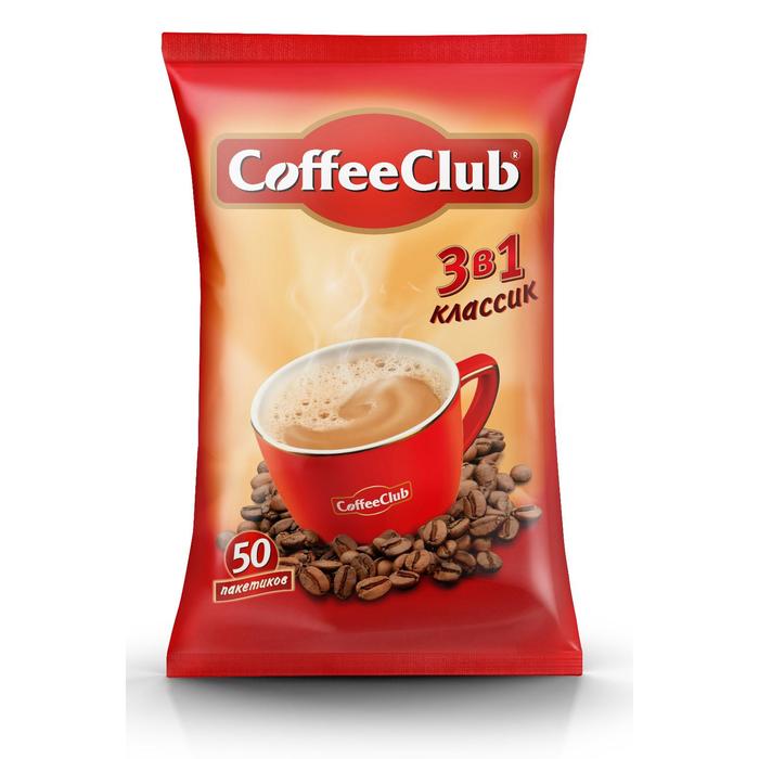 

Кофе растворимый Coffee Club 3в1 classic 18 г