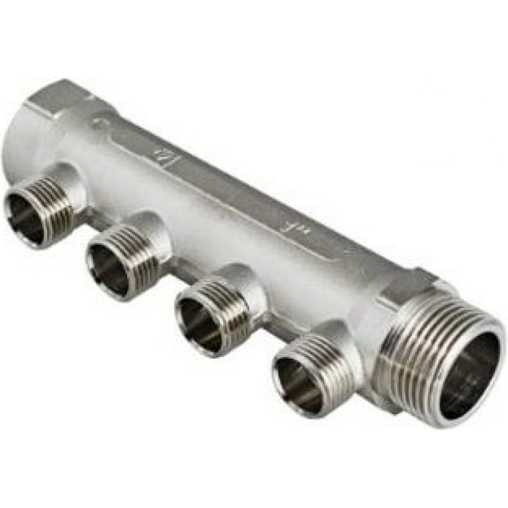 

Коллектор никелированный 2/36 (3/4"; 4 х 1/2") Valtec VTc.500.N.0504 62030, Серебристый