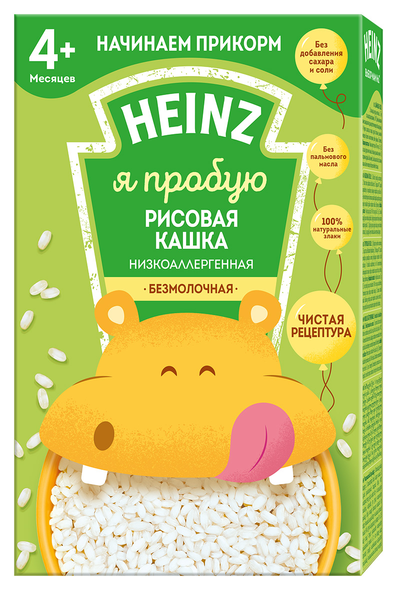 Каша безмолочная Heinz Рисовая с 4 мес. 160 г