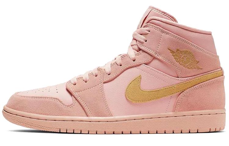 

Кеды унисекс Jordan Air Jordan 1 Mid розовые 46 EU, Розовый, Air Jordan 1 Mid