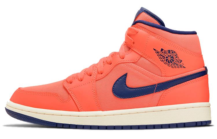 

Кеды унисекс Jordan Air Jordan 1 Mid оранжевые 44 EU, Оранжевый, Air Jordan 1 Mid