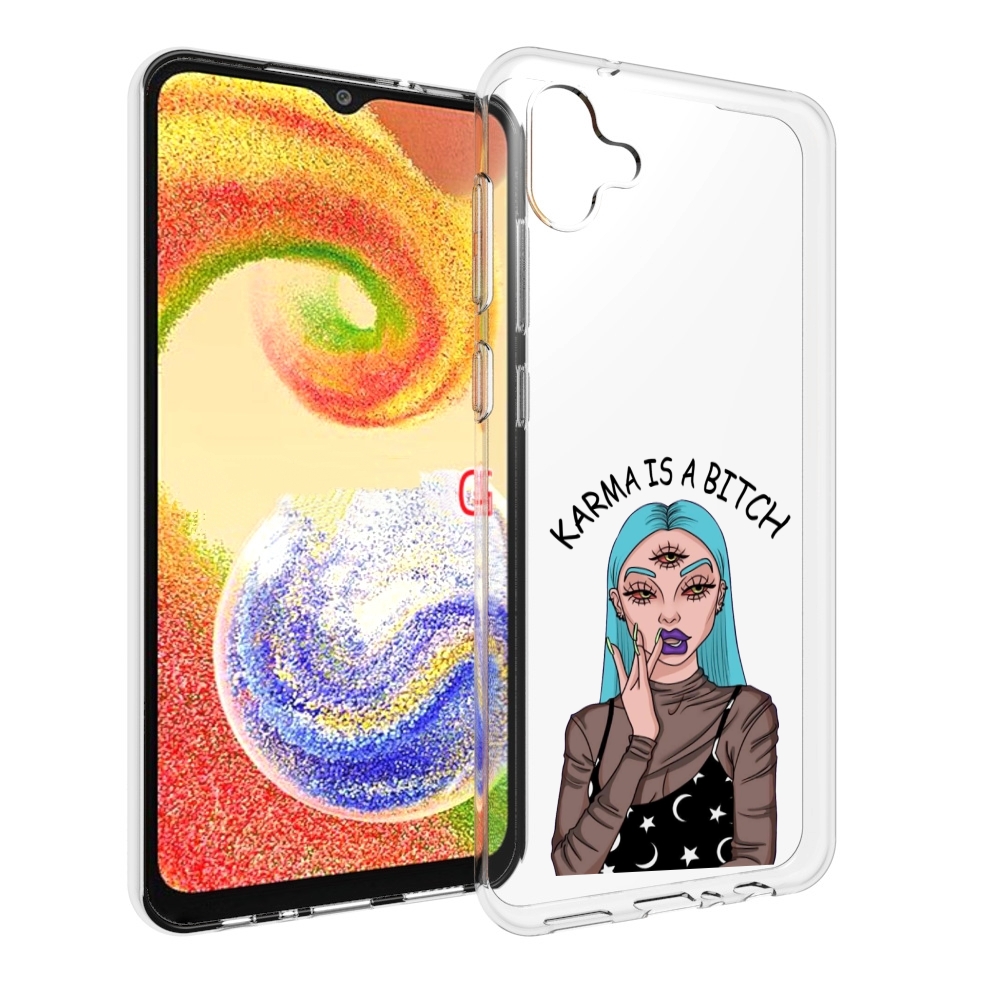 

Чехол MyPads плохая-карма женский для Samsung Galaxy A04, Прозрачный, Tocco