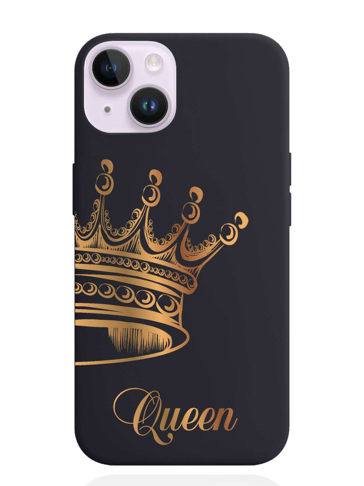 

Чехол MustHaveCase iPhone 14 Парный чехол корона Queen, Черный;золотистый, iPhone 14 Парный чехол корона Queen
