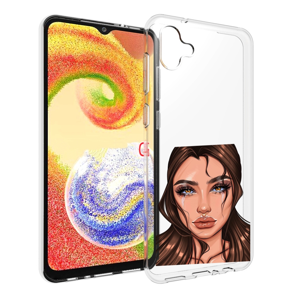 

Чехол MyPads плачущая-девушка женский для Samsung Galaxy A04, Прозрачный, Tocco