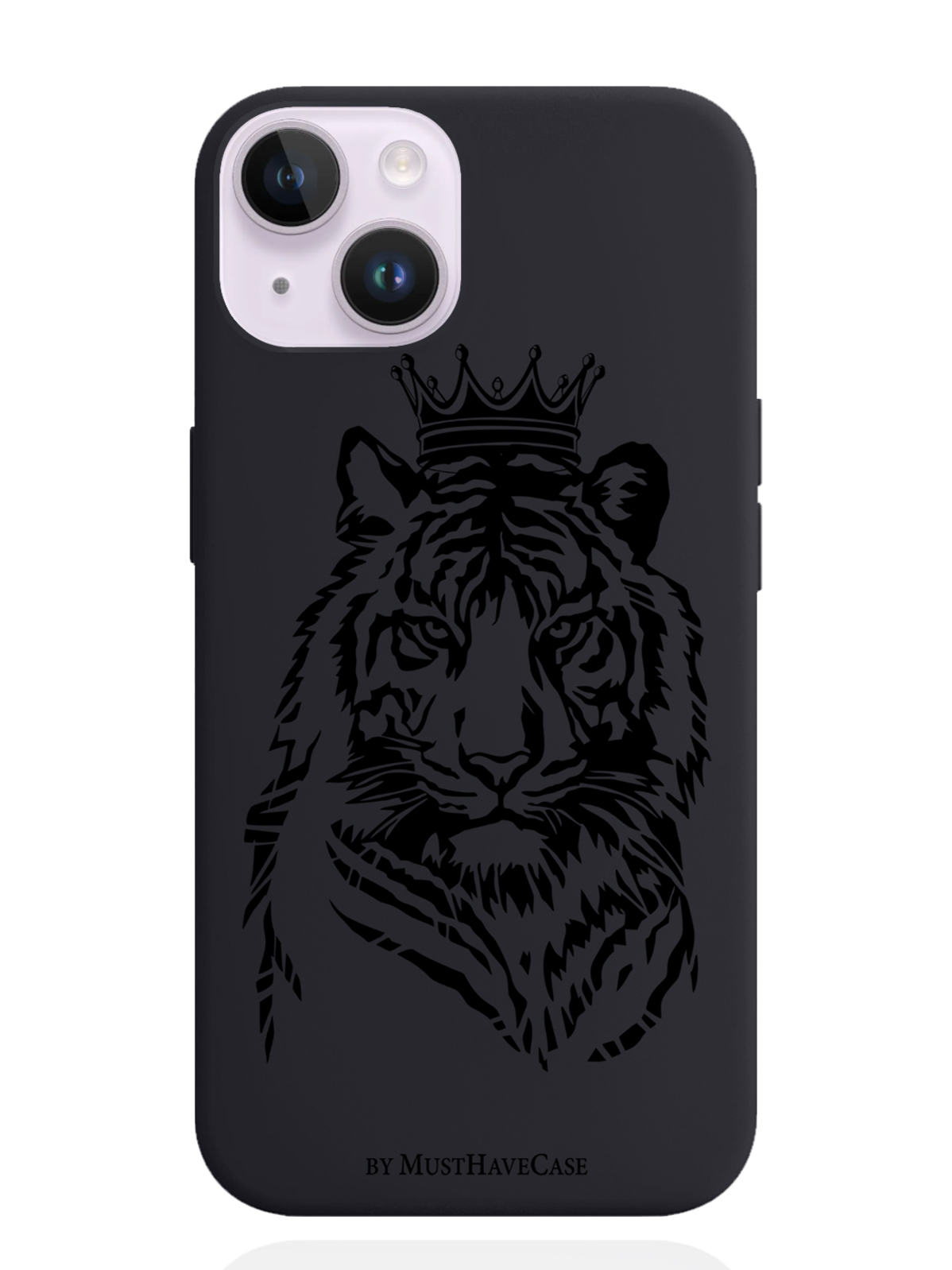 

Чехол MustHaveCase iPhone 14 Тигр с Короной, Черный, iPhone 14 Тигр с Короной