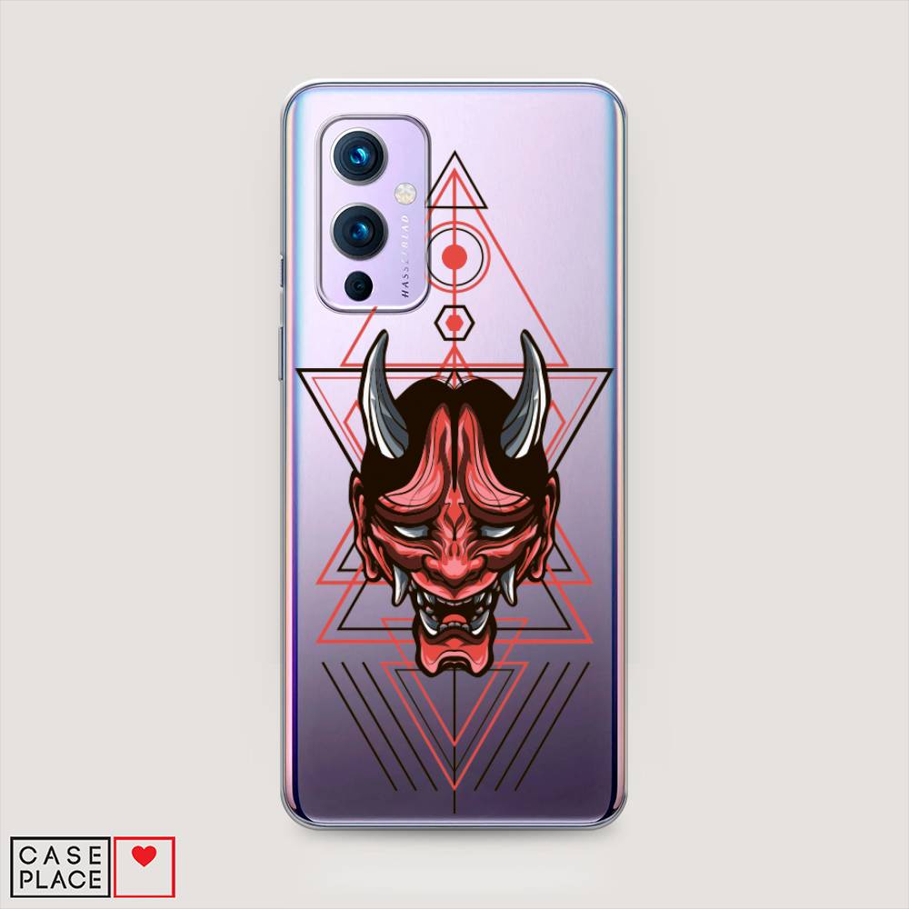 

Чехол на OnePlus 9 LE2113 "Hanya Oni mask", Серый;красный;черный, 151450-4