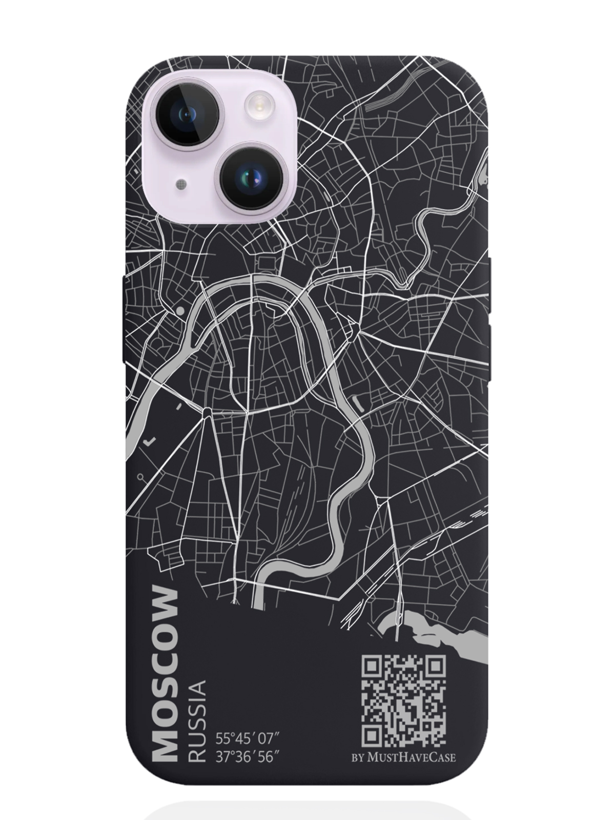 

Чехол MustHaveCase iPhone 14 Карта Москвы, Серый;черный, iPhone 14 Карта Москвы