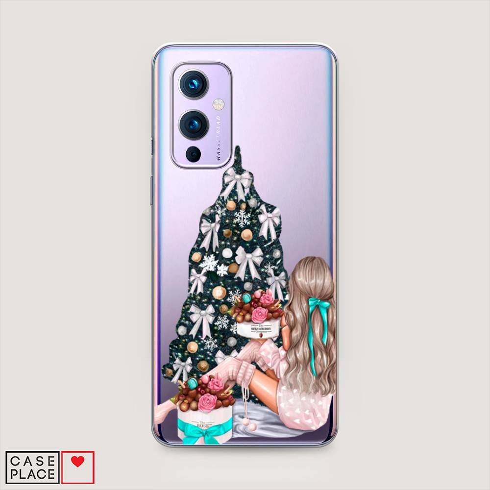 

Чехол на OnePlus 9 LE2113 "New Year", Зеленый;бежевый;голубой, 151450-5