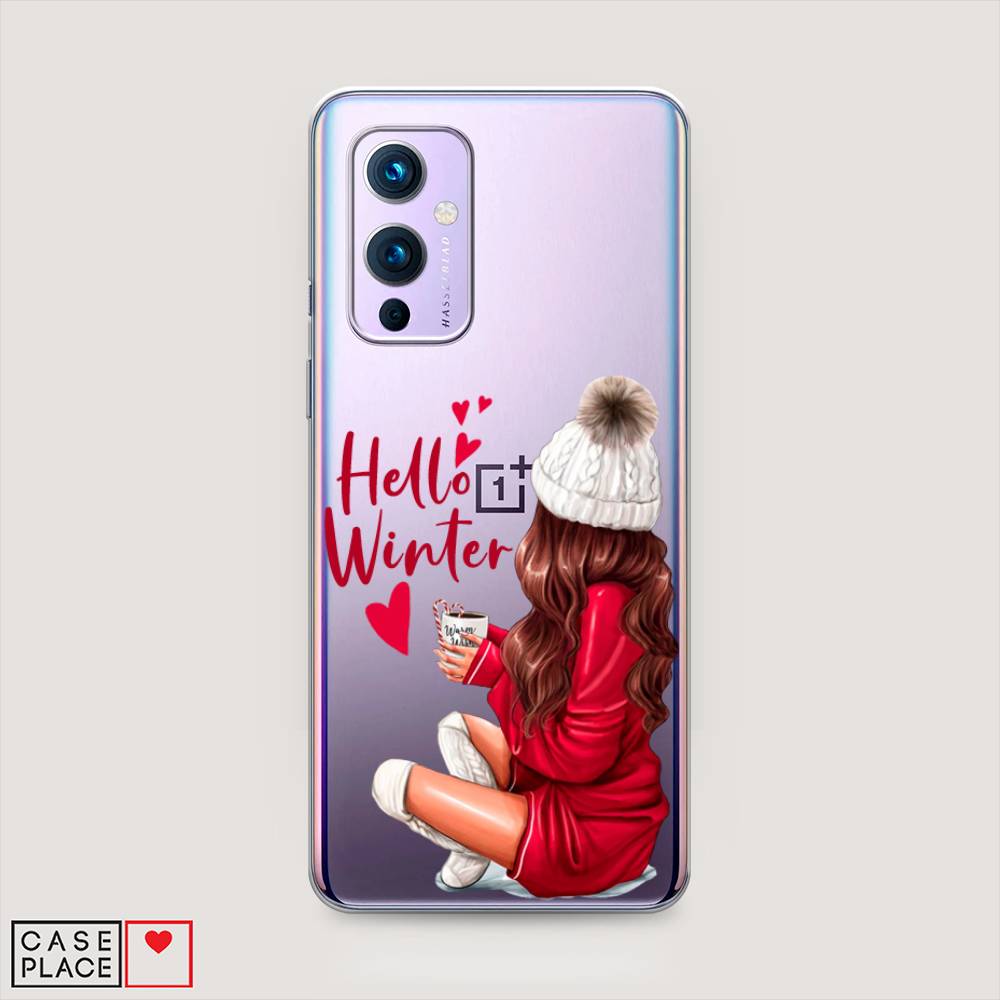 

Чехол на OnePlus 9 LE2113 "Hello winter", Красный;белый;коричневый, 151450-5