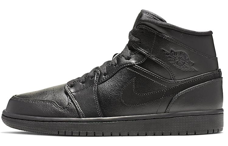 

Кеды унисекс Jordan Air Jordan 1 Mid черные 40 EU, Черный, Air Jordan 1 Mid