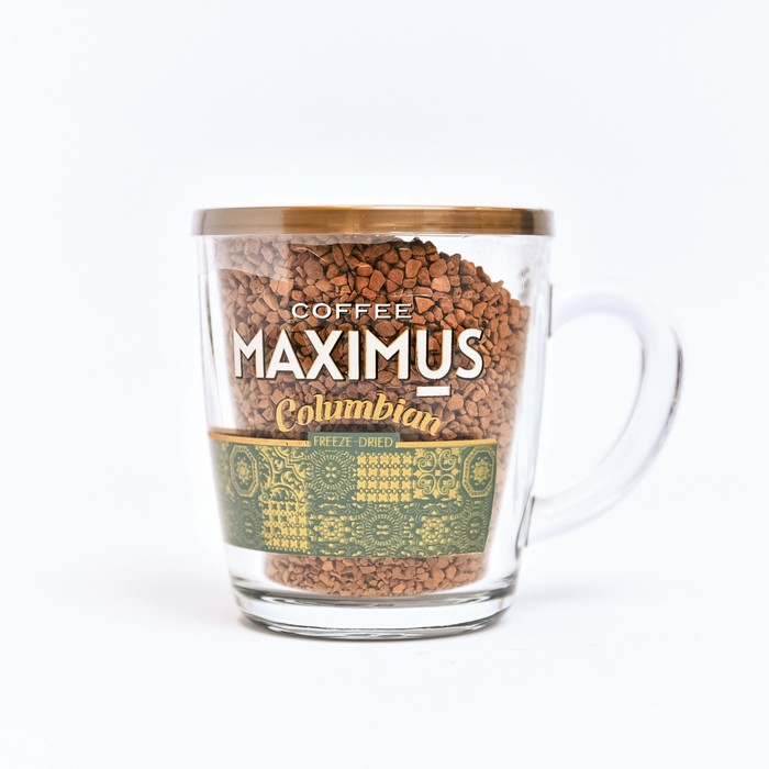 Кофе раств.Maximus Columbian 70г/ст.кружка/Добрыня-Русь MAXIMUS