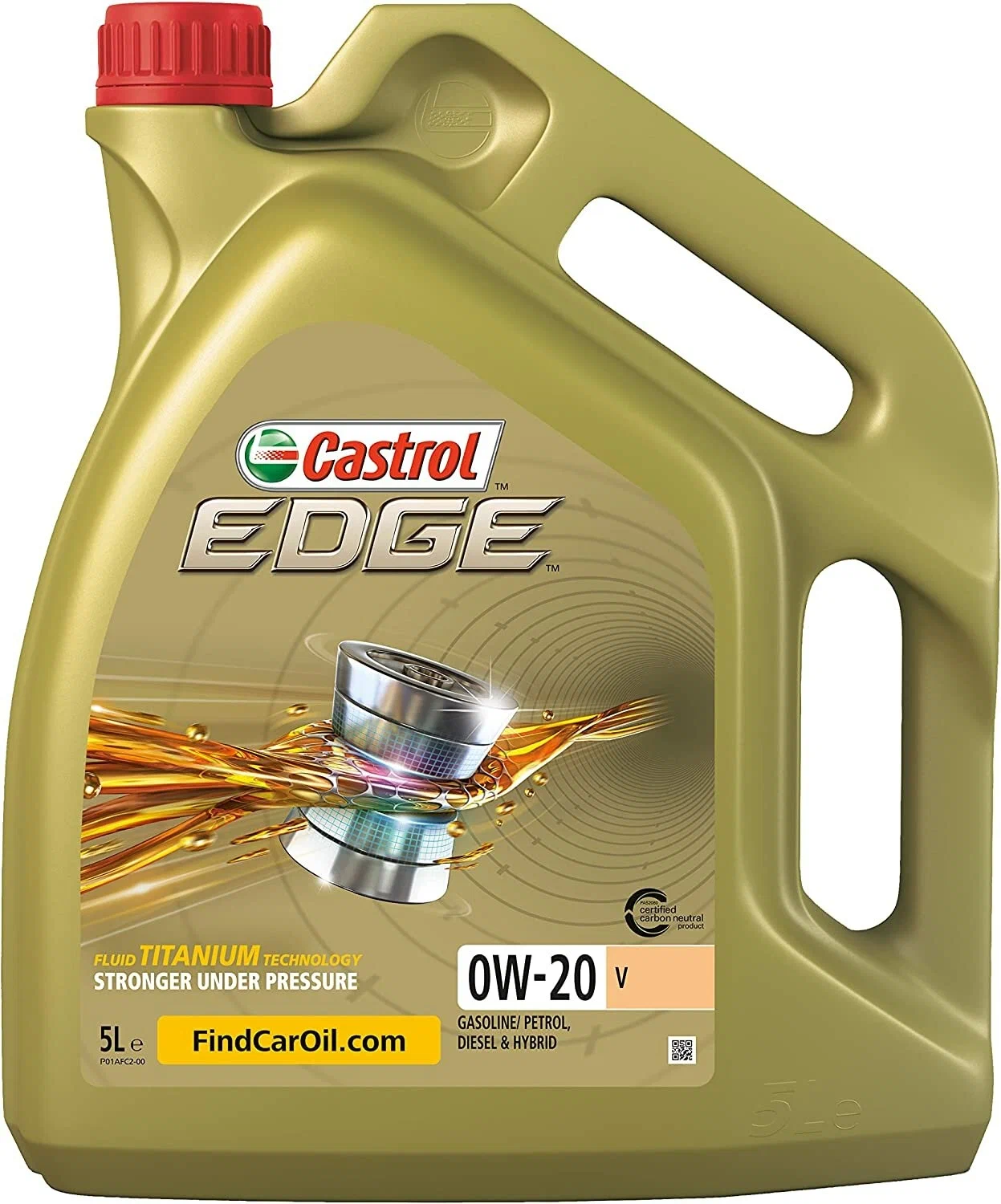 фото Моторное масло castrol, 15da9b, edge 0w-20 v, 5л