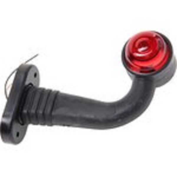 Фонарь габаритный красныйбелый выпуклый рассеиватель ЕВРОПЛЮС 1шт