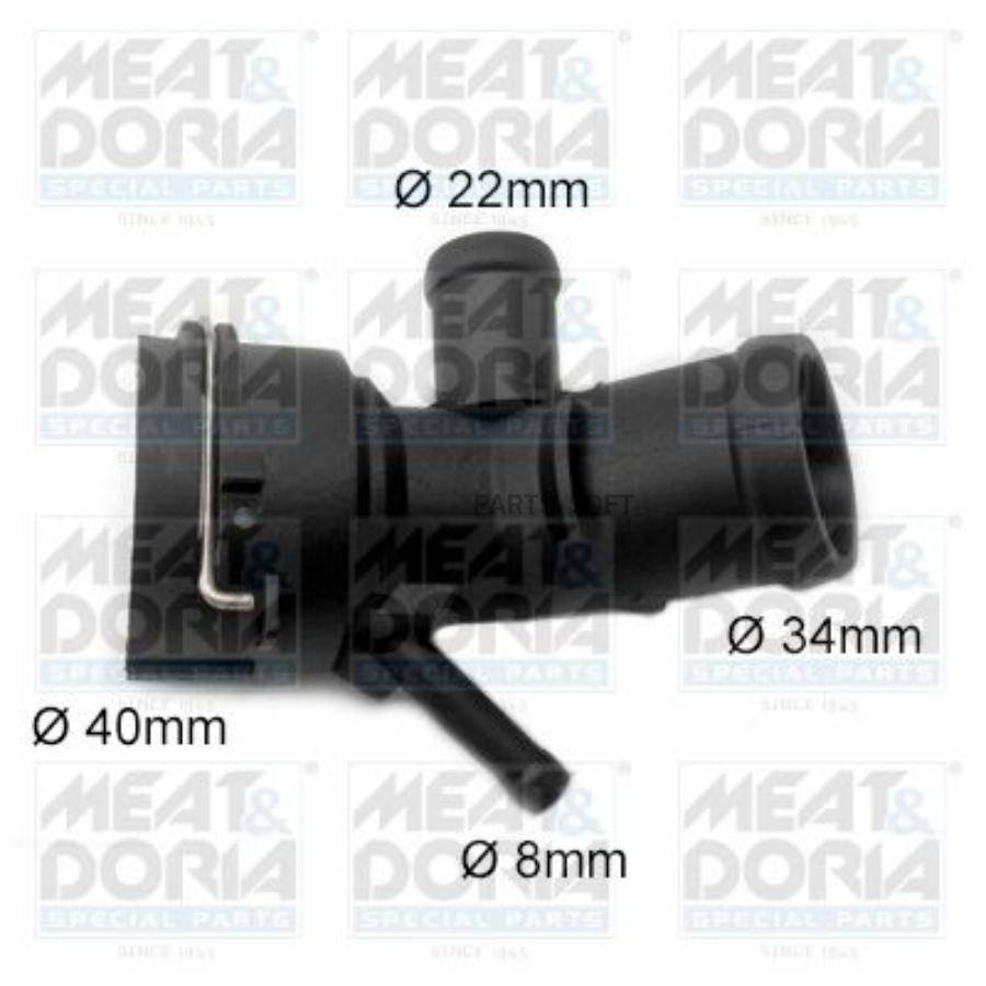 

MEAT DORIA 93515 Фланец системы охлаждения (36) 19