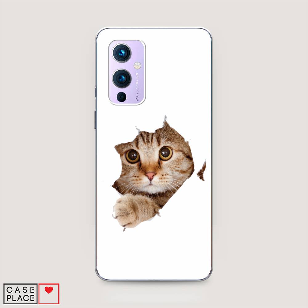 

Чехол на OnePlus 9 LE2113 "Кот и бумага", Белый;коричневый, 151450-1