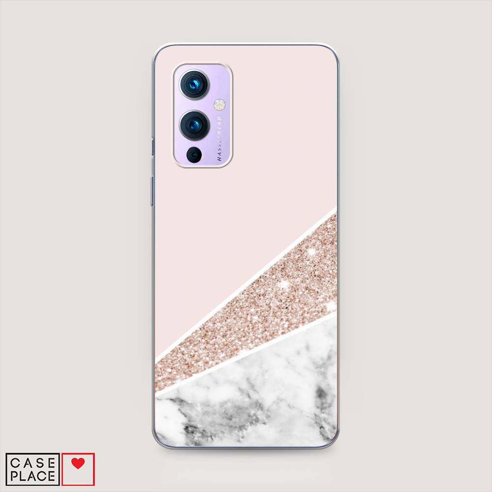 

Чехол на OnePlus 9 LE2113 "Блестящий розовый мрамор", 151450-3