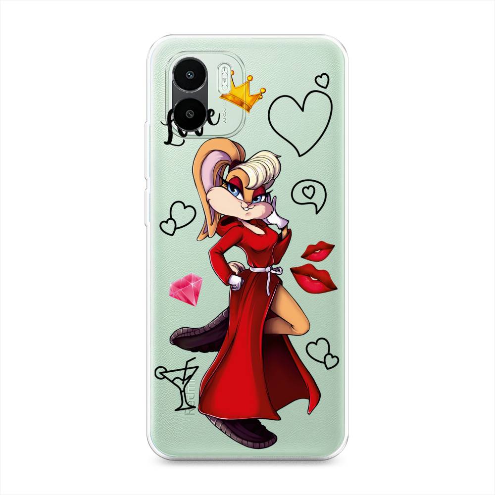 

Чехол на Xiaomi Redmi A1 "Rich Lola Bunny", Красный;бежевый;оранжевый, 316350-6