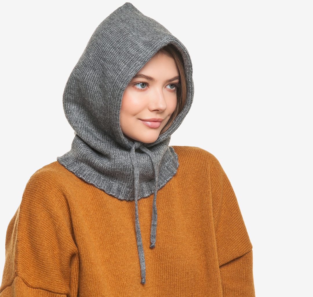 

Капор женский Marmalato 798-123 134913, серый, 798-123 134913