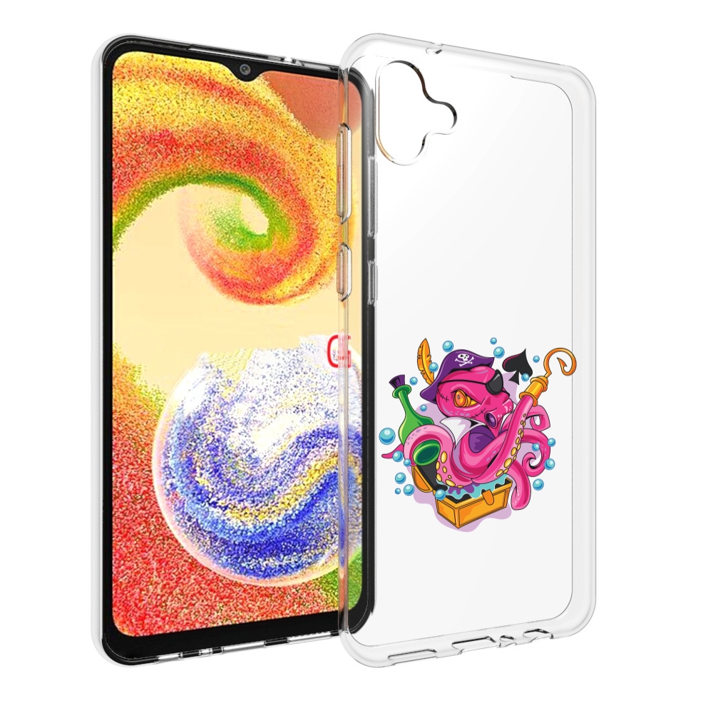 

Чехол MyPads осьминог пират детский для Samsung Galaxy A04, Прозрачный, Tocco