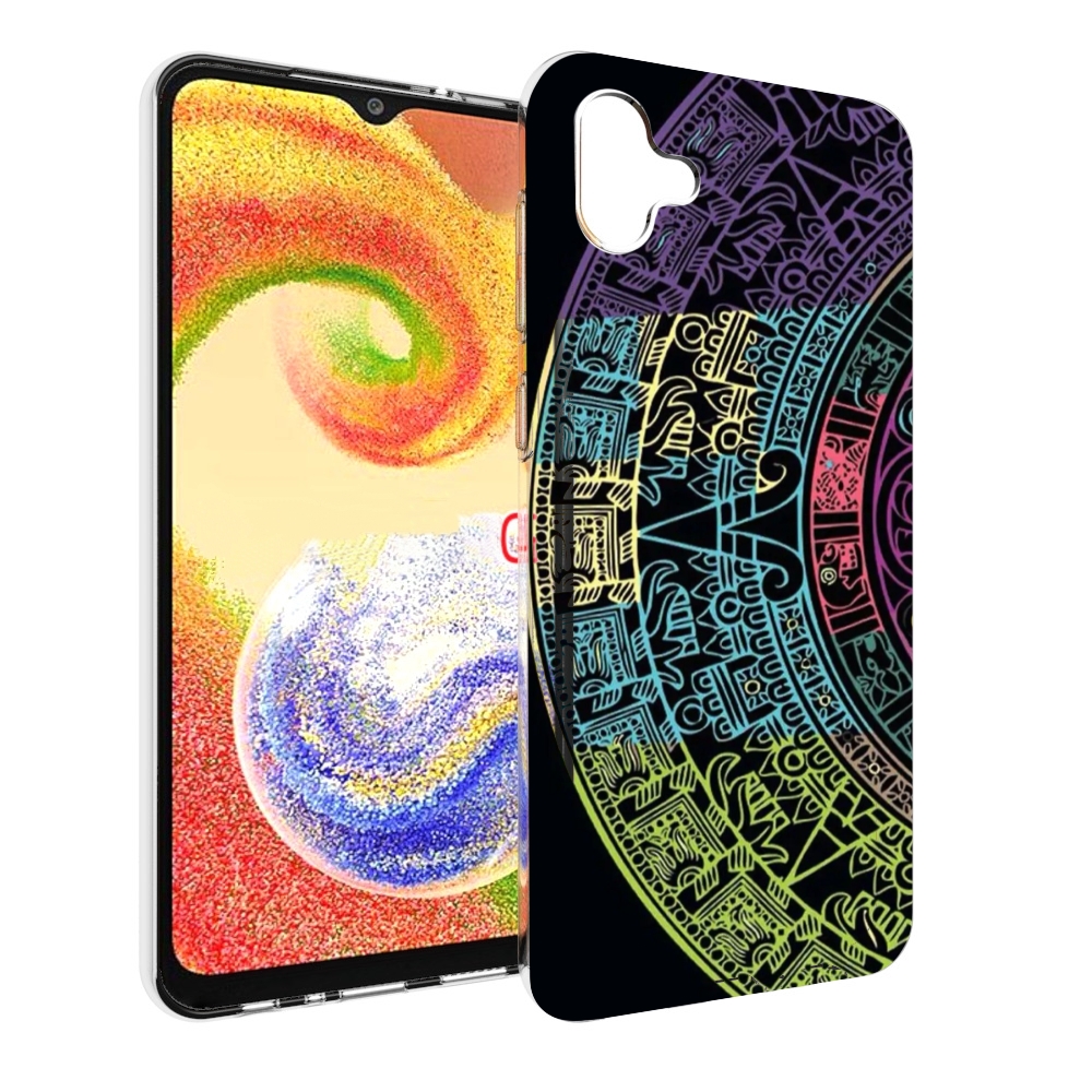 Чехол MyPads орнамент полукруга для Samsung Galaxy A04