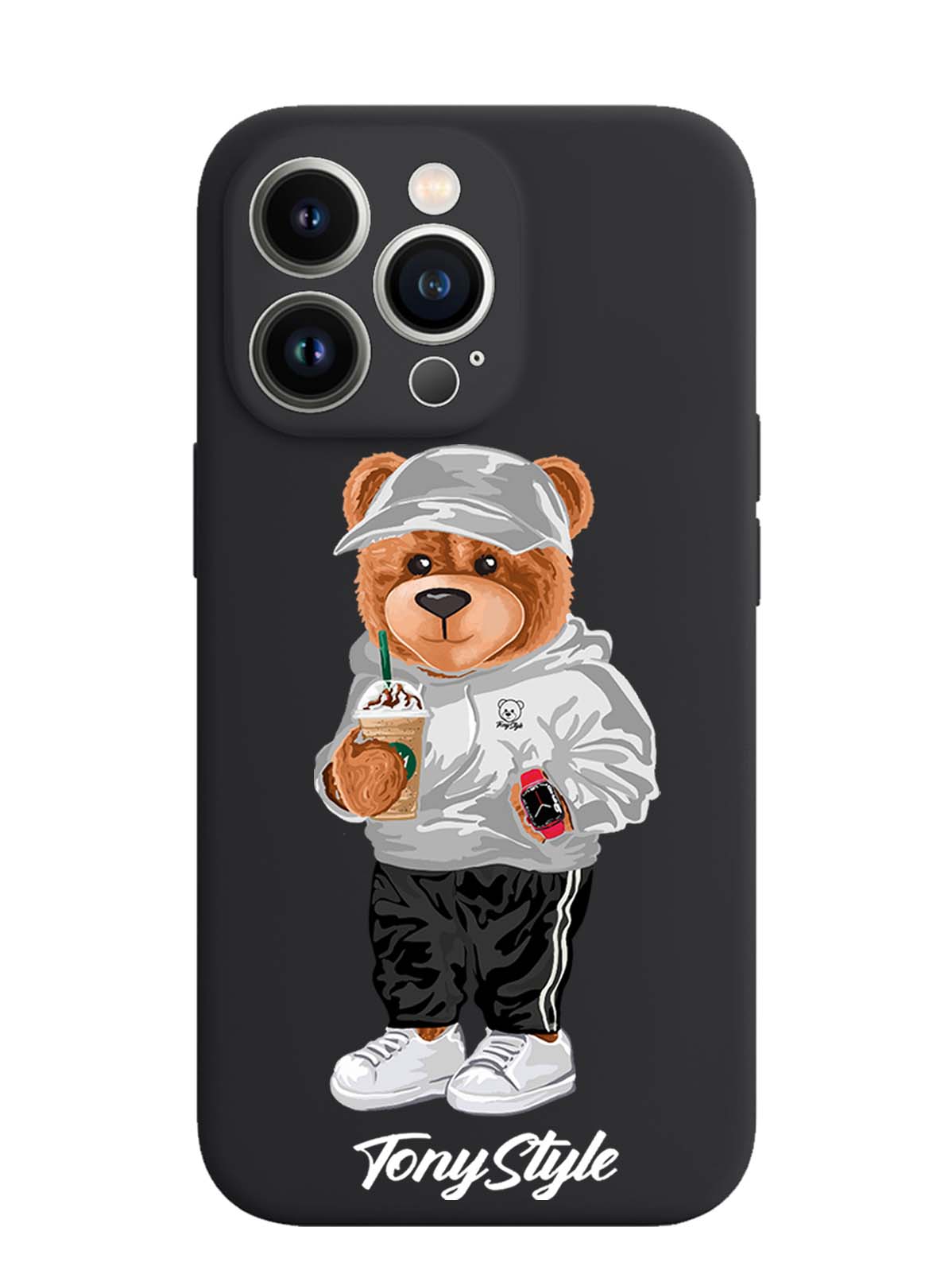 

Чехол Tony Style iPhone 13 Pro Tony Style с кофе, Серый;белый;черный, iPhone 13 Pro Tony Style с кофе