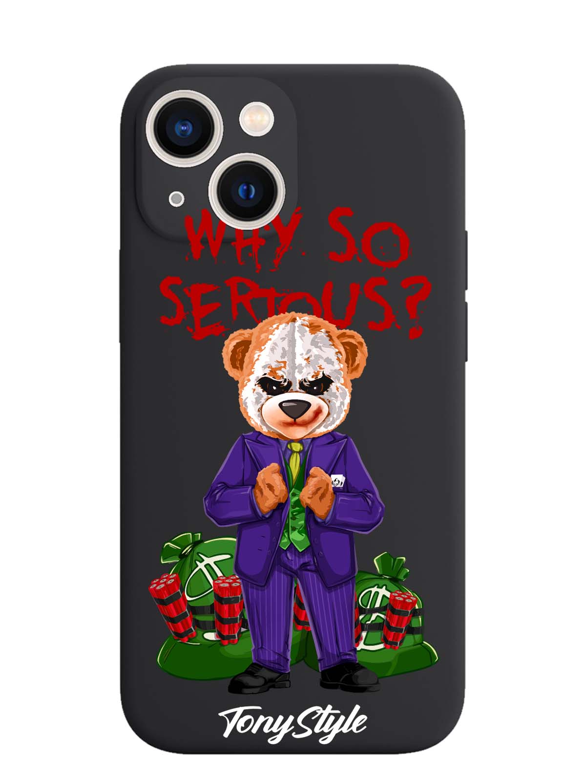 

Чехол Tony Style iPhone 13 Mini Tony Style Джокер Joker Why so serious, iPhone 13 Mini Tony Style Джокер Joker Why so serious