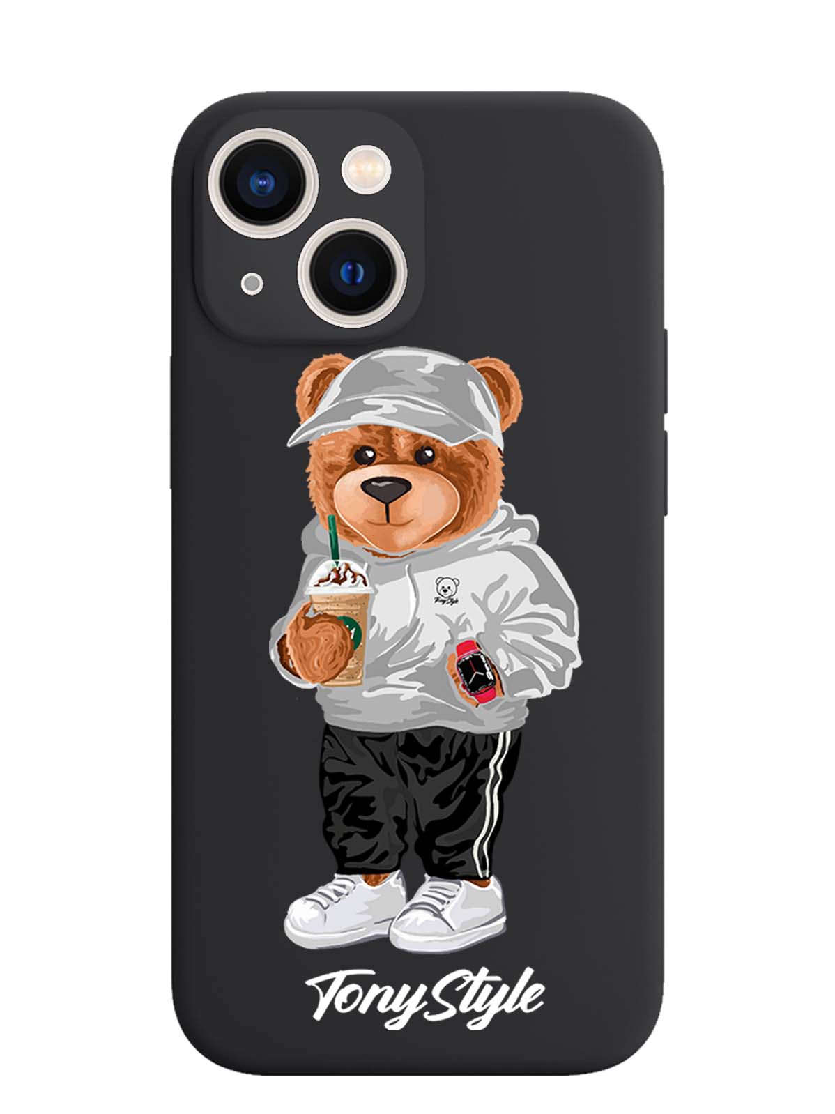 

Чехол Tony Style iPhone 13 Mini Tony Style с кофе, Серый;белый;черный, iPhone 13 Mini Tony Style с кофе