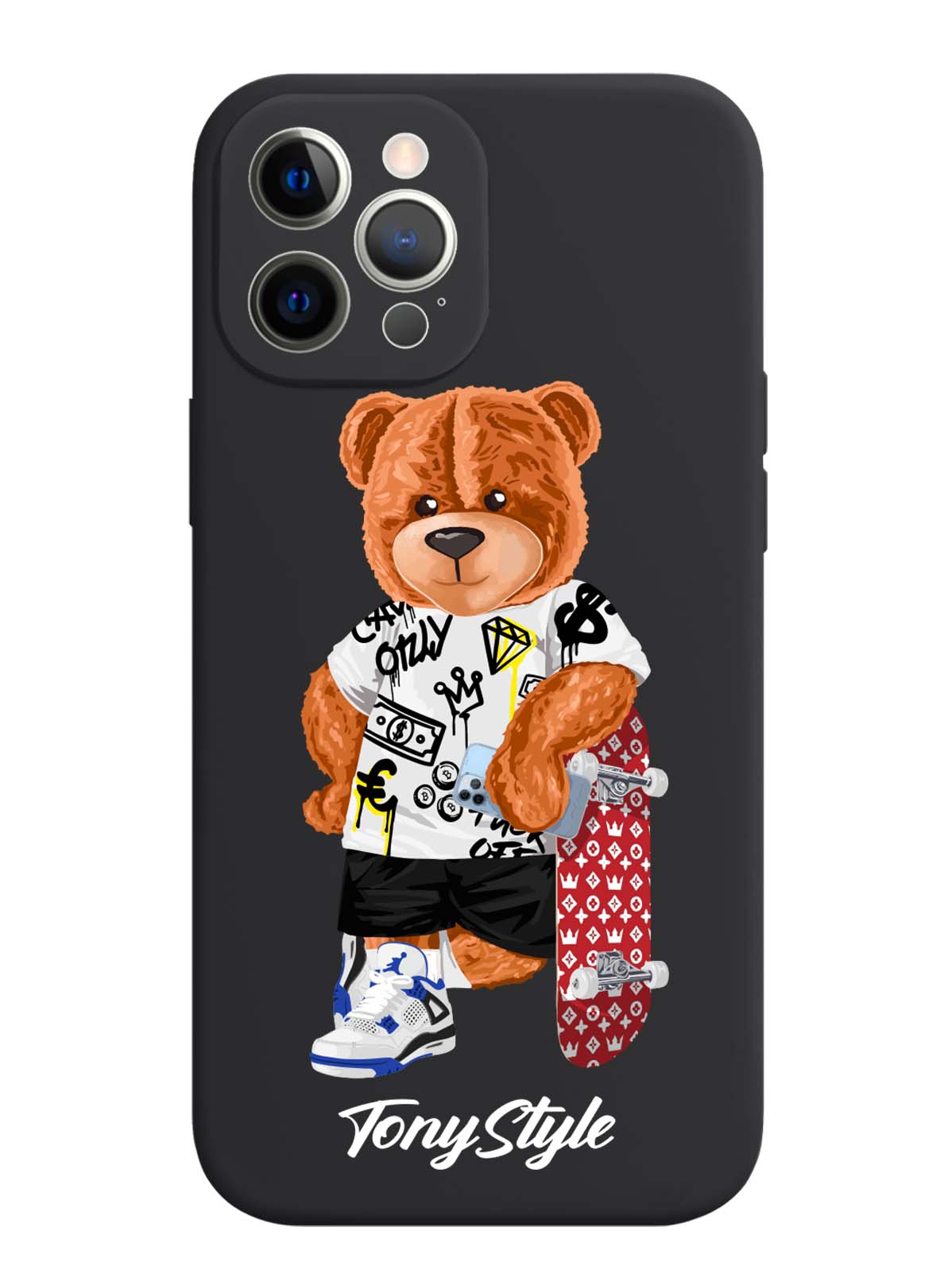 

Чехол Tony Style iPhone 12 Pro Max Tony Style со скейтом, Коричневый;черный;красный, iPhone 12 Pro Max Tony Style со скейтом