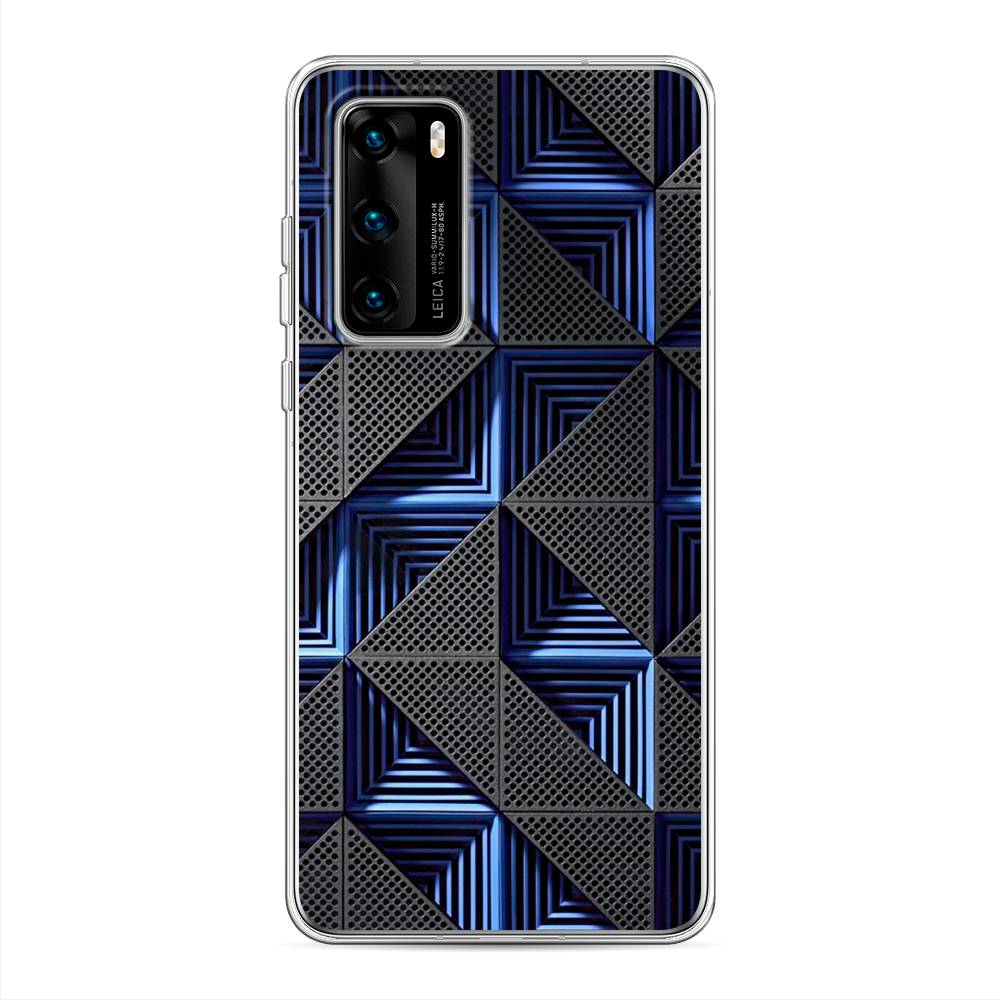 

Чехол на Huawei P40 "IBM", Серый;синий, 610850-3
