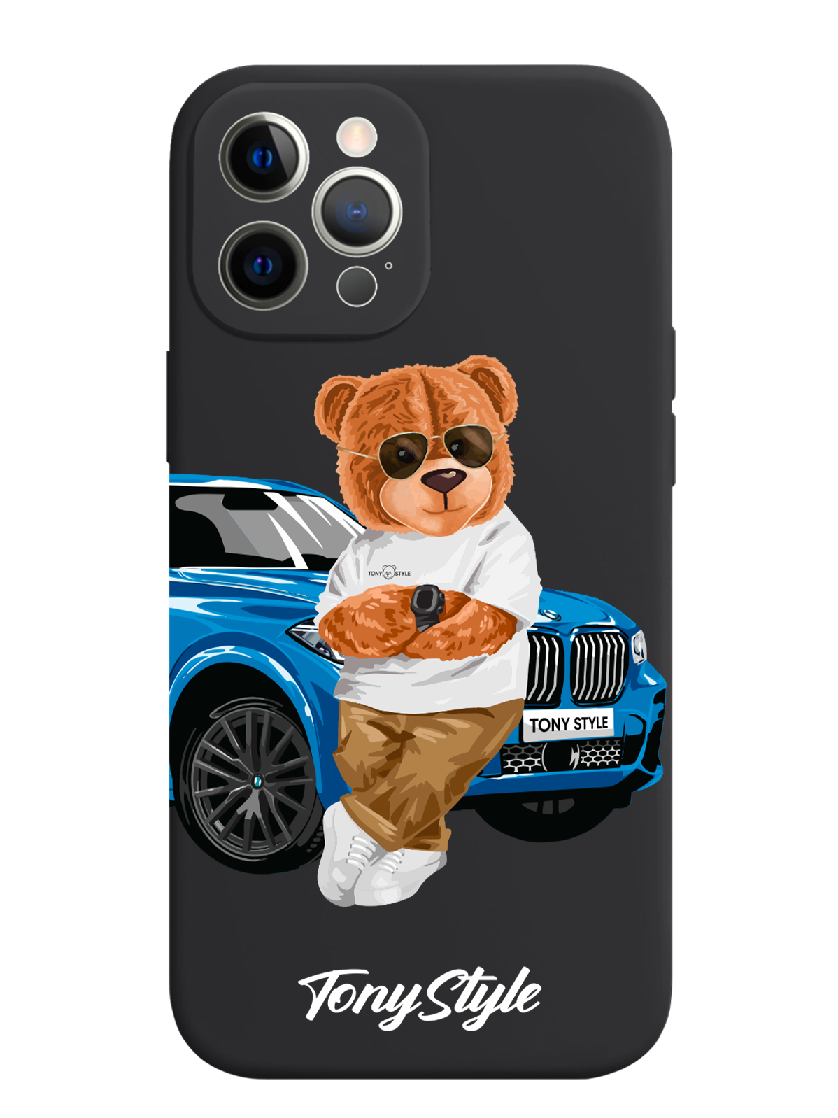 

Чехол Tony Style iPhone 12 Pro Max Tony Style с машиной, Голубой;коричневый;белый, iPhone 12 Pro Max Tony Style с машиной