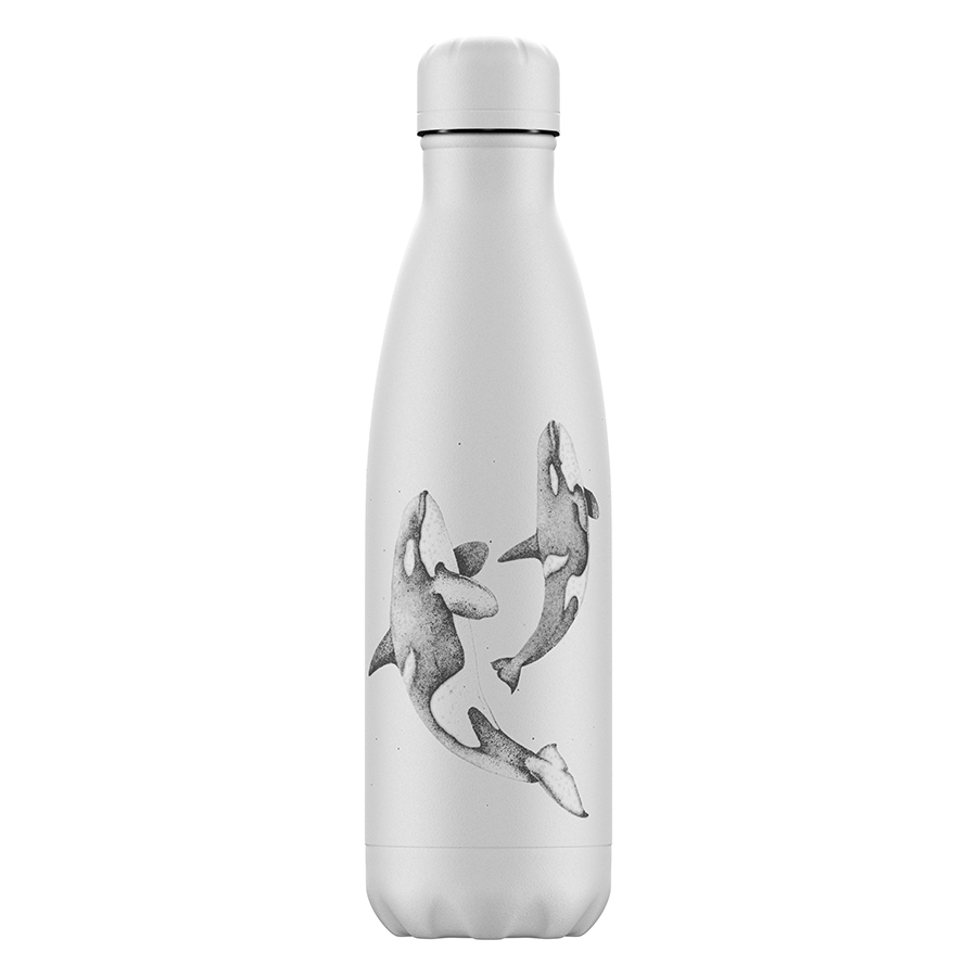 фото Термос chilly's bottles sea life, orca, 500 мл (b500sl2orc)