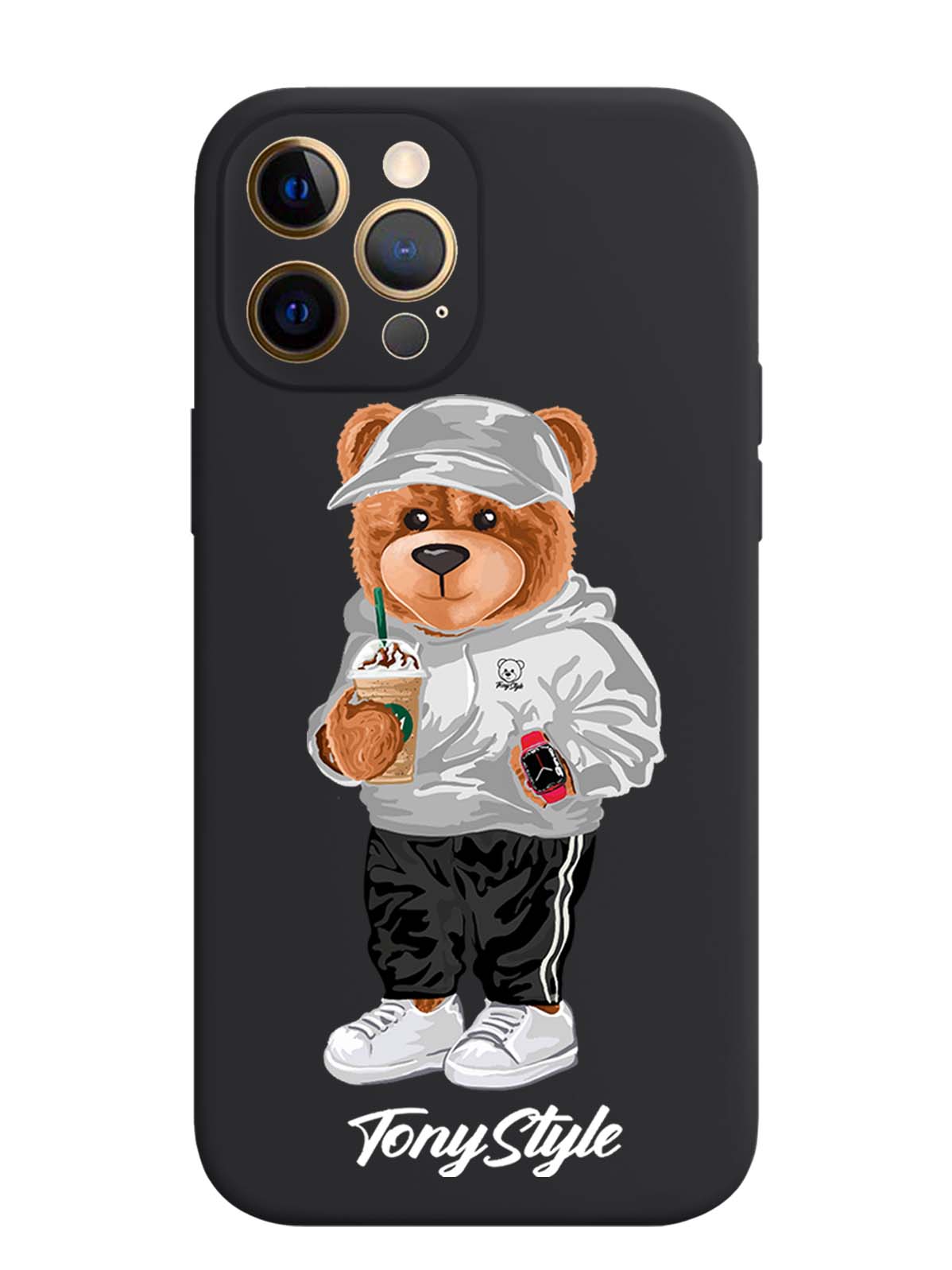 

Чехол Tony Style iPhone 12 Pro Tony Style с кофе, Серый;белый;черный, iPhone 12 Pro Tony Style с кофе