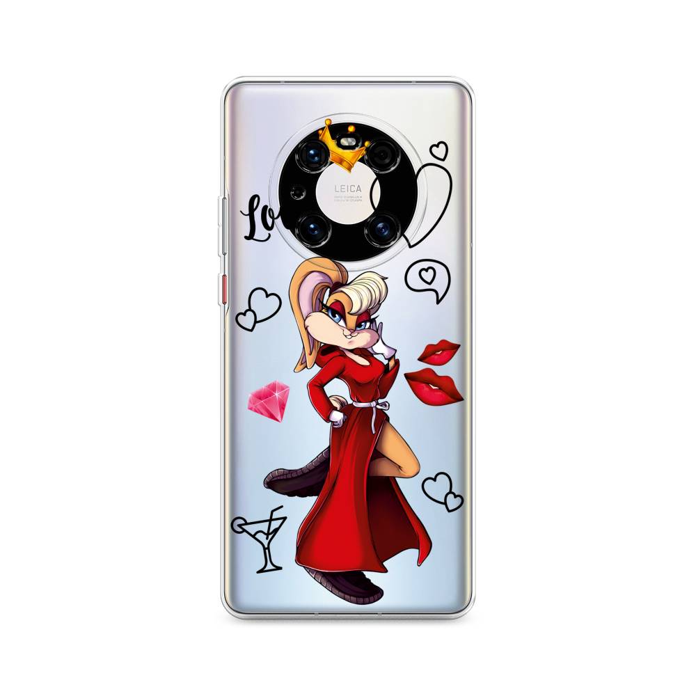

Чехол на Huawei Mate 40 Pro "Rich Lola Bunny", Красный;бежевый;оранжевый, 6104450-6