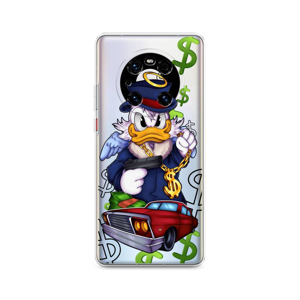 

Чехол на Huawei Mate 40 Pro "Scrooge McDuck with a Gold Chain", Красный;синий;белый, 6104450-6